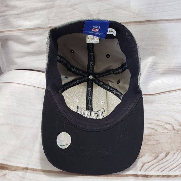 Reebok New York Giants Baseball Hat Stretch Fit Gray Black Silver Embroidered - Picture 6 of 11